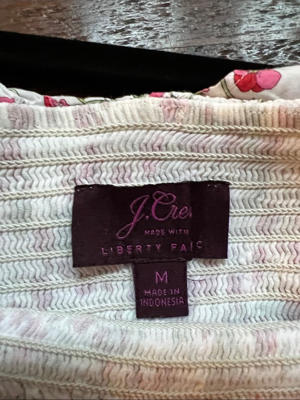 J. CREW x Liberty Ros Floral Fabric Smocked Ruffle Tank Top Women's Size M - Picture 14 of 15